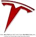 Logo Decal Overlay Stickers for Tesla Model 3 (2017 to 2023), Standard Wrap, 11-pc Set (Gloss Red)