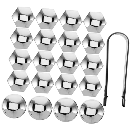 ETHZZLE 1 セット ラグ ボルト プロテクター 互換性 アウディ用 A3 A5 Q3 A6 ブラック ホイール ナット カバー プラスチック ナイロン タイヤ