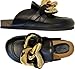JW Anderson Women's Chain Loafers, Black, 6 Medium US