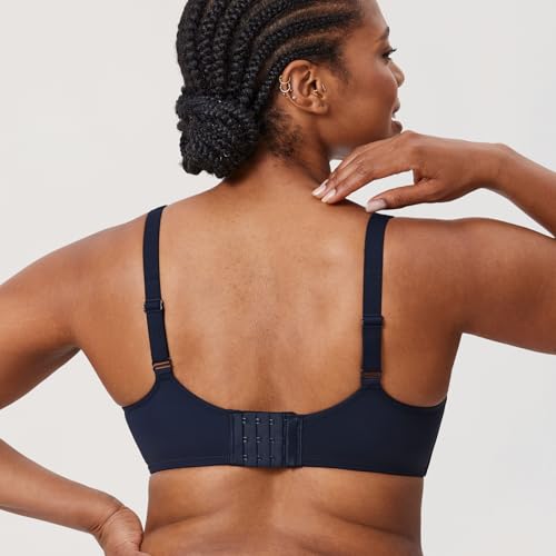 Image of DELIMIRA Women's Confishape Full Coverage Bras | Outside Underwire, No Padding Unlined, Full Coverage, Plus Size, Supportive, Tshirt Bra