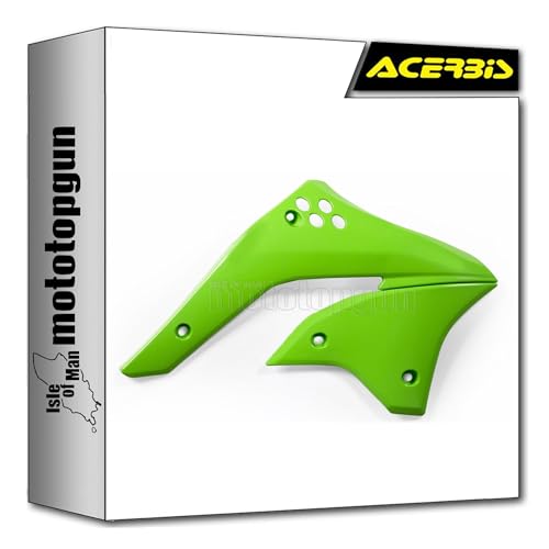 Radiator scoops Kawasaki KXF 450 pour circuit et motocross vert plastique Acerbis