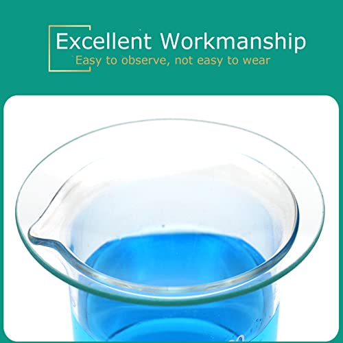 VOVCIG Watch Glass Beaker Cover Set High Temperature Resistant Cover Lids for Scientific Laboratory Watch Glass Equipment(4pcs, 60mm, 80mm, 90mm, 100mm)