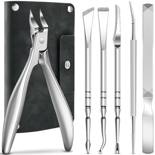 6PCS Pedicure Tools with Leather Case