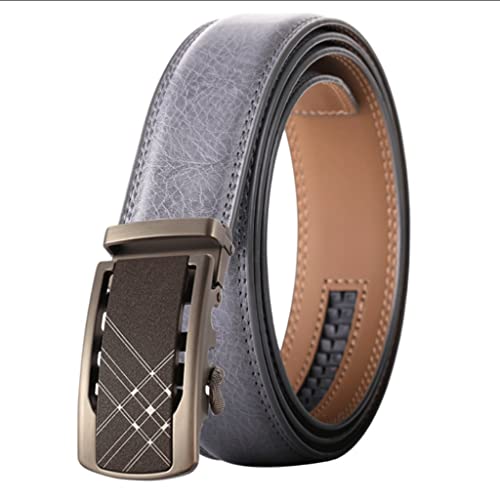 Casual Business Dress Belts Belt for Men Leather Automatic Buckle Cowhide (Color : A, Size : 125cm) (A 130cm)