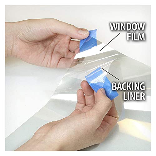 Película para ventana transparente con bloqueo UV 36in x 12ft miniatura 5