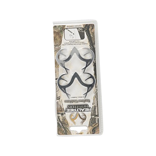 Realtree Outfitters AUTO OR Truck Emblem Chrome Colored ABS Plastic, SELF Adhesive Two PER Package