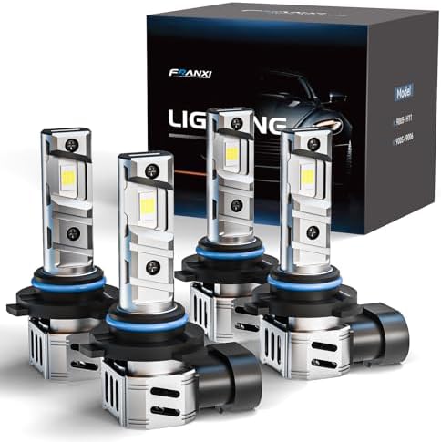 FRANXI 9005/HB3 9006/HB4 Bulbs Combo Fog Lights, 120W 32000LM Sup...