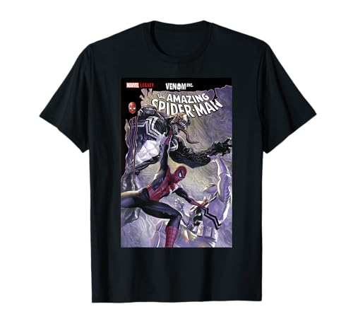 Marvel Amazing Spider-Man Venom Duel Comic Cover T-Shirt