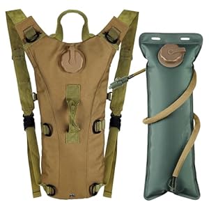 3L Water Backpack for Hiking, Water Hydration Backpack for Running, Tactical Hydro Backpack with 3L Water Bladder, Hydration Packs for Festivals Rave
