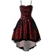 yuwo Vestido de mujer para mujer Otoño Tranquilo alrededor del cuello sin mangas Oxford Camisa entrecruzada, rosso, S