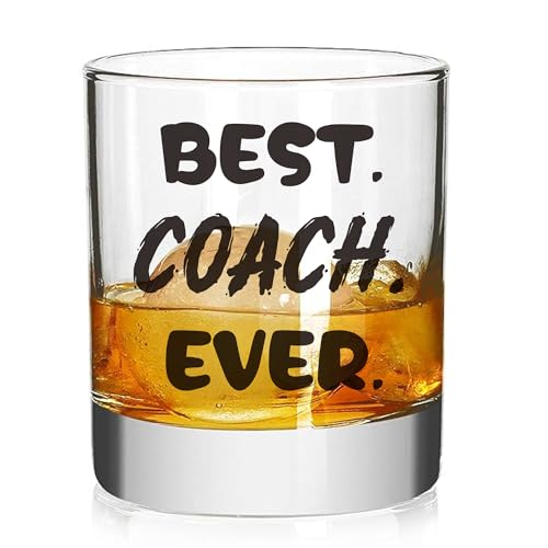 CASUVEA Coach Whiskey Glass Appreciation Gift for Men