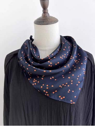 Image of ANDANTINO 100% Mulberry Silk Scarf -21 inch Square Neckerchief with Gift Packed