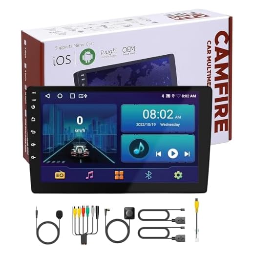 CAMFIRE 9 Inch Android 14 Car Stereo Touch Screen Player Steering Control Support Navigation Bluetooth 2GB RAM 32 GB ROM