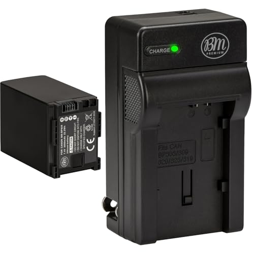 BM Premium Battery & Charger for Canon VIXIA Series