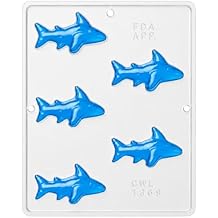 Shark Chocolate Candy Mold 1369 5 Cavity Mold 3 1/4" x 1 3/4" Cavity Size