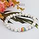 PHOGARY Gay Pride LGBT Armbänder (2 Packungen), Regenbogen-Perlen für Paare, Distanzarmbänder, schwarz + weiße Achat-Perlen, Lesbisches Armband, Gay Zubehör