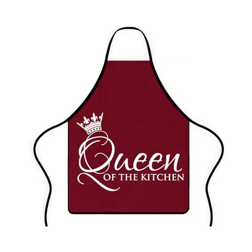 SWYSGS Delantal de Cocina Ajustable, Mandiles con Bolsillos para Hornear, Delantal Antiincrustante de Mujeres,Delantal Cocina Mujer