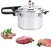 Price comparison product image FSHOW Pressure Aluminium Cooker, Light Weight, Quick and Easy - Ultra Safe Lock, Silver (Size : 3L)