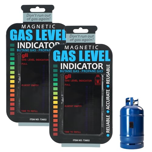 2PCS Gasflaschen-Füllstandsanzeiger Magnetisch Wiederverwendbare Gasflaschen Füllstandsanzeige Präziser Gasprüfer Für gasflaschen Für Wohnmobil Grill Camping Küche