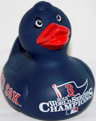 MLB Boston Red Sox 2013 World Series Champions Vinyl Duck, Red
