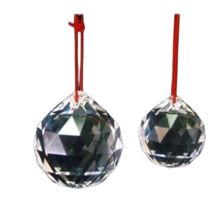 TE TULSI ENTERPRISES Crystal Ball Sun Catcher (70 MM, Clear) Window Hanging Ball for Good Luck & Prosperity - Hanging Home Deocration & Gifting, Crystal (2 Pics)