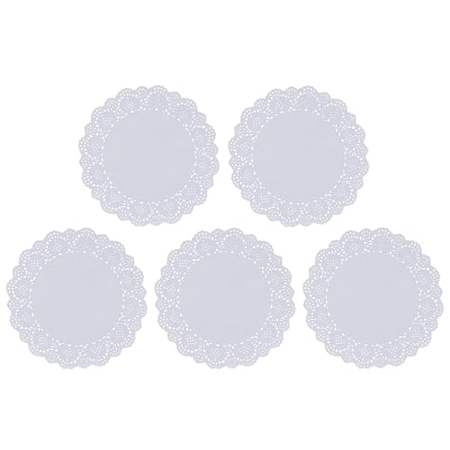 Jagrove Paper Doilies 100PCS 10.5 Inch White Lace Doilies Paper Round Decorative Disposable Paper Placemats Bulk for Party Craft Wedding Birthday Tableware Decorations