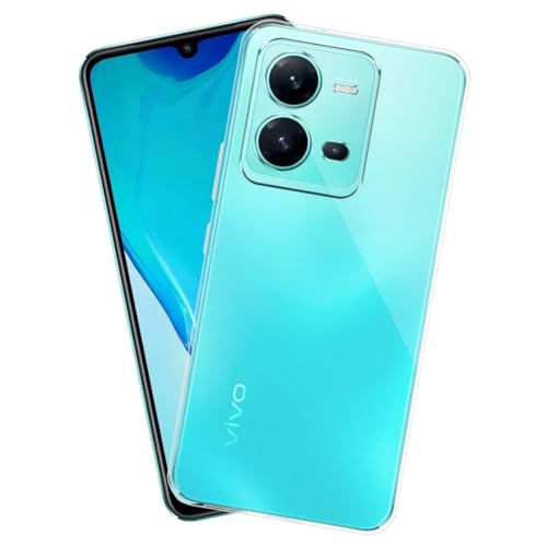 Image of COVERBLACK Rubber Silicone Back Cover for vivo V25 Pro 5G - Transparent