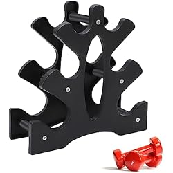 Mancuernas Hechas En Casa Estante de Pesas de 3 Niveles para Mancuernas, Soporte portátil para Mancuernas, Soporte para Mancuernas para el hogar, Soporte de Pesas para Ejercicio para Gimnasio en casa