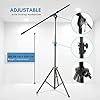 Pyle Tripod Microphone Stand, Heavy Duty Mic Stand with Stable Tripod Base, Height Adjustable with Extendable Telescoping Boom Arm 75 cm - Clutch in T-Bar Adjustment Point #1