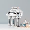 Ukoke RO75GP 6 Stages Reverse Osmosis Water Filtration System, Under Sink pH+ Alkaline Remineralizing RO filter & Softener, NSF/ANSI 58 & IAPMO Platinum Seal Certified, 75 GPD, White with Pump