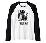Rocky III I Predict Pain Rocky Vs Clubber Lang Panel Raglan Baseball Tee