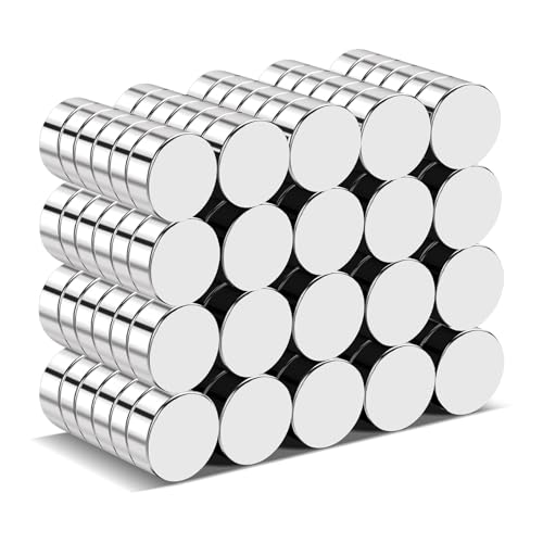 Image of TRYMAG 120Pcs Small Round Refrigerator Magnets for Crafts, 8x3mm Mini Rare Earth Tiny Strong Neodymium Disc Magnets for Whiteboard, Fridge, Office, Hobbies, DIY