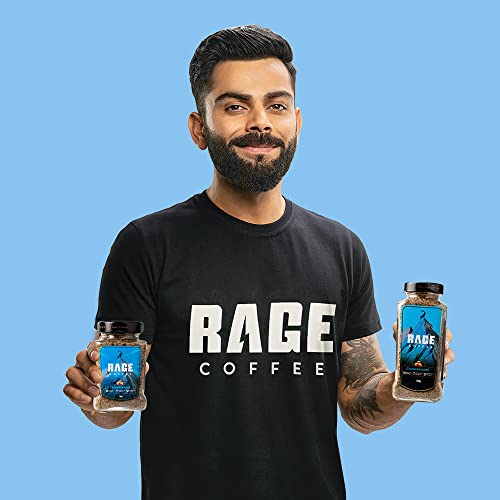 Image of Rage Coffee Combo - Instant Coffee Kit With Free Mug | 100 gms Festive Gift Pack | Combo with Mug | Hot or Cold Coffee | Premium Arabica Coffee beans (Creme Caramel with Mug, 100g)
