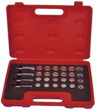 SLPRO® Oil Drain Plug Oil Pan Thread Repair Kit Tools M13-M20 64-Piece Set