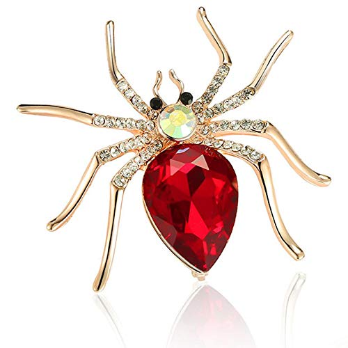 Preisvergleich Produktbild TOOGOO Mode-Legierung Spider Crystal Brosche Fuer Damen Kleider oder Damenmode