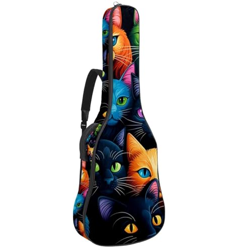 Sac pour guitare acoustique multicolore idéal pour les cours et voyages