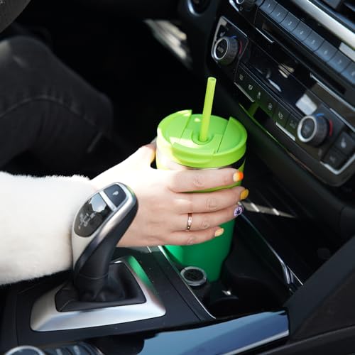 Image of BJPKPK 30 oz Coffee Tumbler with Straw, Insulated Stainless Steel Cup