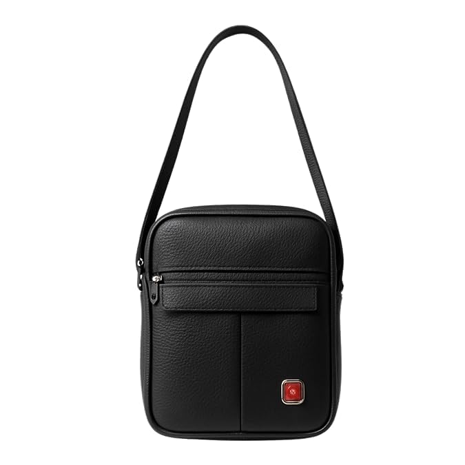 ZENVORA Men's Faux Leather Sling Bag with Adjustable Shoulder Strap, Compact Crossbody Travel Bag-image-34