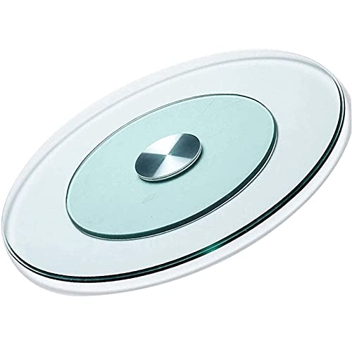 ZCM-JSDS Rund Drehteller Gehärtetes Glas Lazy Susan Cover
