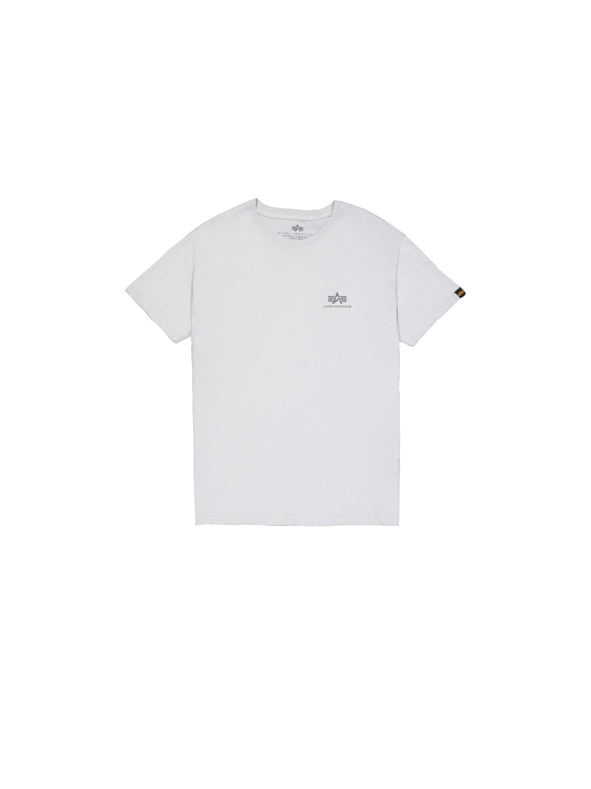 Alpha Industries Basic T Small Logo T-Shirt for Men Pastel Grey