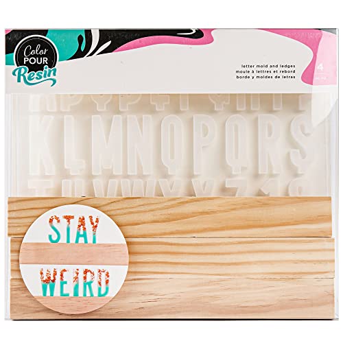 Moules à lettres LDG American Crafts lot de 4 pour pâtisserie et loisirs créatifs
