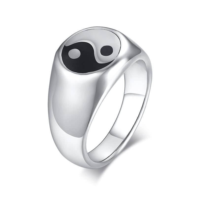 Asma Jewel House Stainless Steel Chinese Style Tai Chi Pattern Yin Yang Symbol Ring for Men Boys (B0D5R6R3DF) Amazon Price History, Amazon Price Tracker