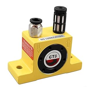 RANRAO Pneumatische Turbinen-Vibratoren, Aluminiumlegierung-stille goldene industrielle Vibrator, Turbinen-pneumatischer Vibrator Industrieluft-pneumatischer Vibrator GT-08