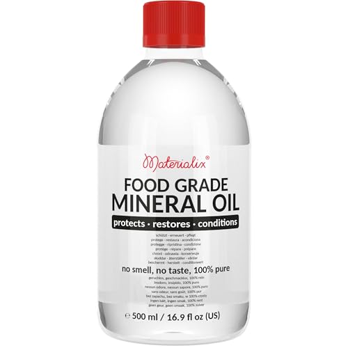 Aceite mineral de grado alimenticio Materialix (500ml)