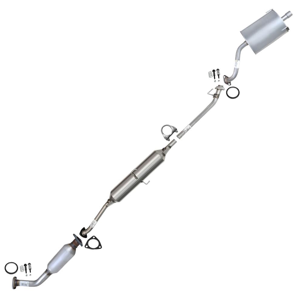 Northeastern Exhaust | Stainless Steel EPA Approved Catalytic Resonator and Muffler Full Exhaust System Kit Compatible for Honda CR-V 2002-2004 2.4L |