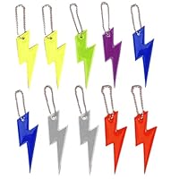 Xuigort 10 Stücke Reflektoren Anhänger Kinder, Schulranzen Reflektor Anhänger Schlüsselanhänger, Erwachsene, Reflektoren Schulranzen, für Schultaschen, Kleidung, Schlüssel, Schulranzen, Fahrrad