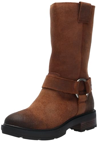 Timberland Timberland Women's Brimfield Tall Pull On Boot, Dark Brown Suede, 7.5 Medium
