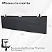 VIVO 60 Inch Clamp-on Privacy and Cable Management Organizer Sleeve, Wire Hider Kit Panel System, Desk Skirt, Black, DESK-SKIRT-60P