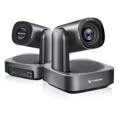 TONGVEO Conference PTZ Camera 10X Optical Zoom HDMI USB3.0 IP Live Streaming Camera POE Supply, HD 1080P 60fps Video Conference Camera for Conferencing Church Worship Events Services Cover