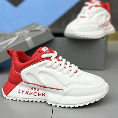 Ellniges]【Height Increase & Men's Casual Shoes JS, Thick Sole Breathable Sneakers for Men, Odor- Gym Walking Shoes with Comfortable Cushioning (Fashion, Office, Travel)